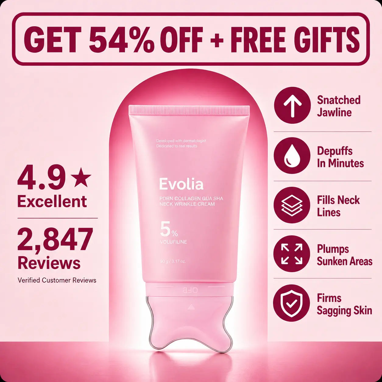 Gua Sha Neck Wrinkle Cream