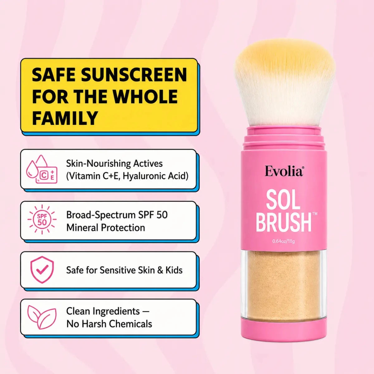 Evolia Sol Brush SPF 50