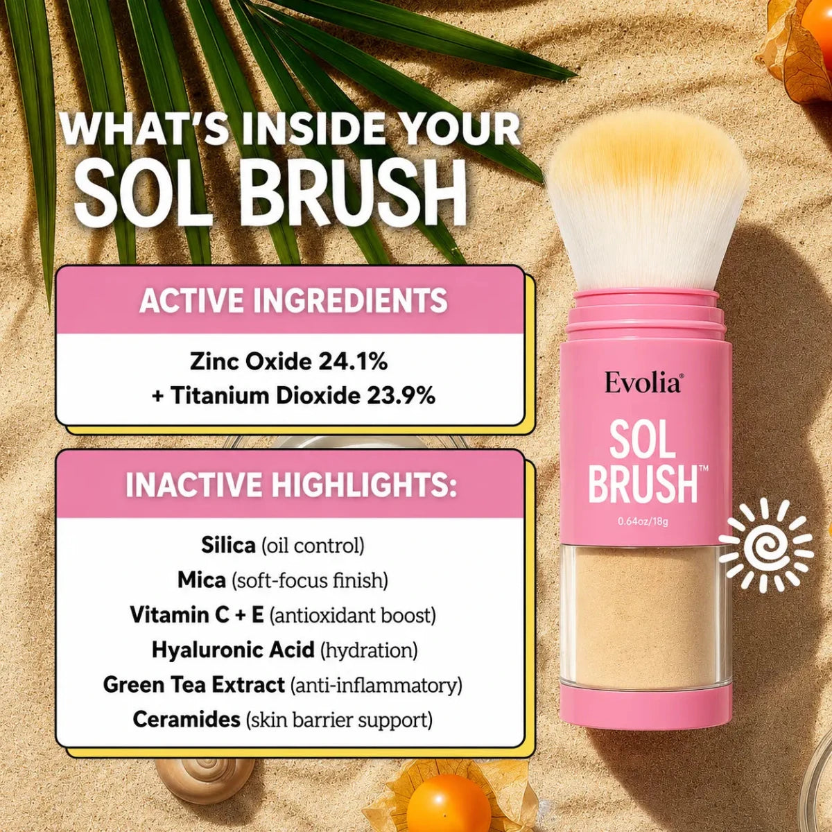 Evolia Sol Brush SPF 50